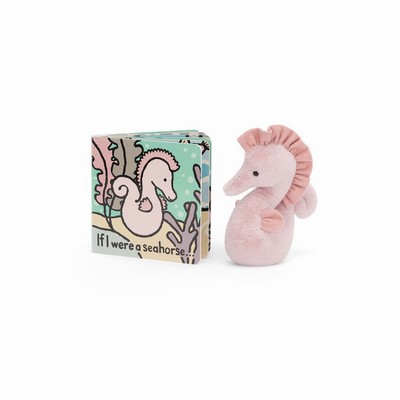 Jellycat If I Were A Seahorse and Sienna Seahorse Medium UK | 25960BVOS